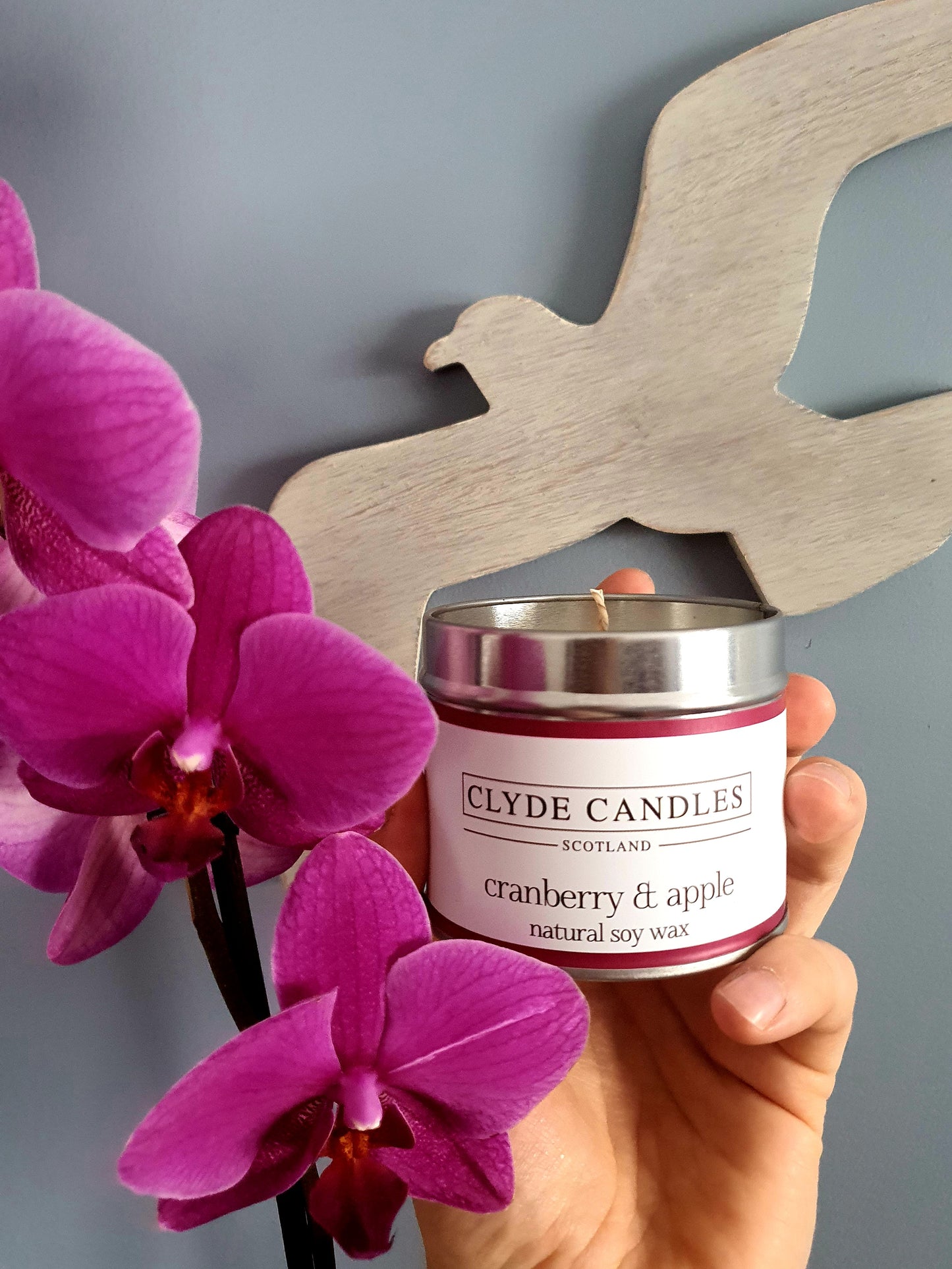Cranberry & Apple Candle Tin